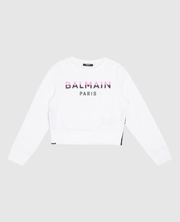 Balmain: Белый свитшот 