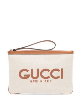 Gucci: Клатч с принтом 