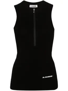 Jil Sander: Майка с принтом 
