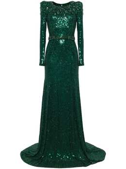 Jenny Packham: Платье с длинным рукавом 
