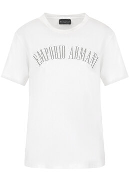 EMPORIO ARMANI: Белая футболка 