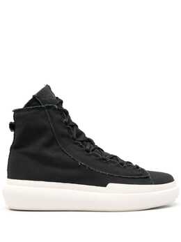 Y-3: Чёрные кроссовки 