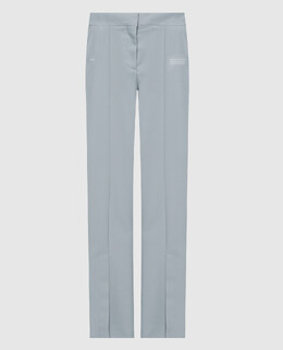 Off-White: Серые брюки 