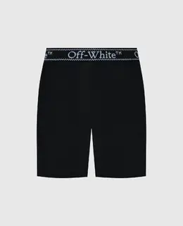 Off-White: Чорні шорти 