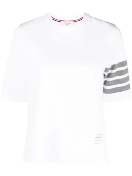 Thom Browne: Футболка  4-Bar с принтом