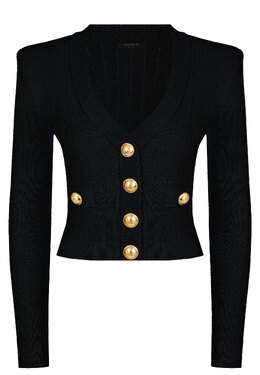 BALMAIN: Трикотажный кардиган 