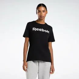 Reebok: Чёрная футболка 