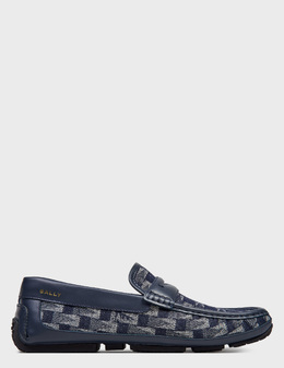 BALLY: Синие мокасины 