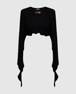 Versace Jeans Couture: Чорні топи 