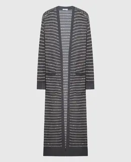 Brunello Cucinelli: Серый кардиган 