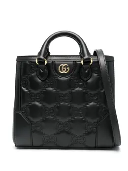 Gucci: Чёрная сумка на руку  GG