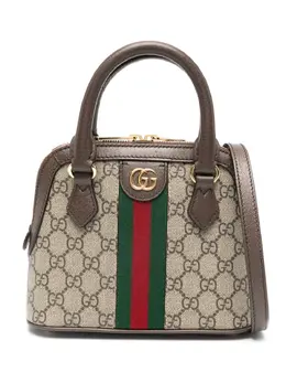 Gucci: Бежевая сумка-шоппер  Ophidia