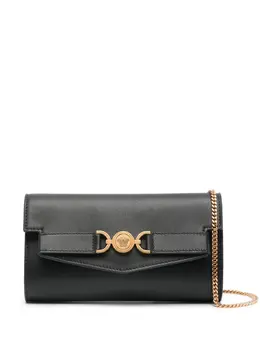 Versace: Чёрный клатч  Medusa