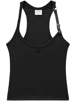 Courrèges: Чёрная майка 