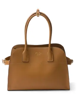 Prada: Коричневая сумка-шоппер 