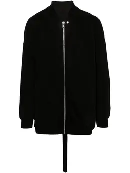 Rick Owens DRKSHDW: Чёрная куртка  Jumbo