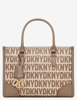 DKNY: Бежевая сумка 