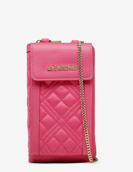 LOVE MOSCHINO: Розовый клатч 