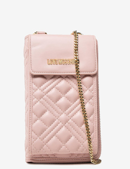 LOVE MOSCHINO: Розовый клатч 