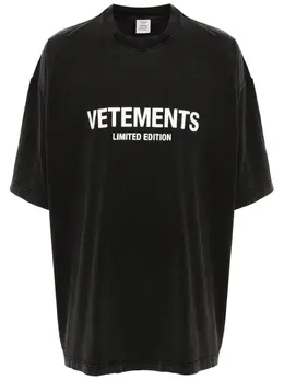 VETEMENTS: Футболка с принтом 
