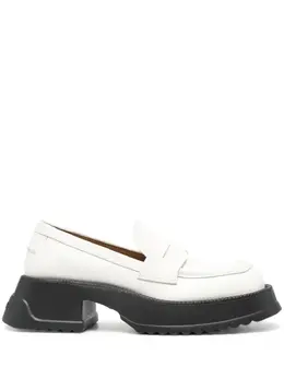 Marni: Двухцветные лоферы 