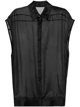 Rick Owens: Шёлковая блуза  Jumbo