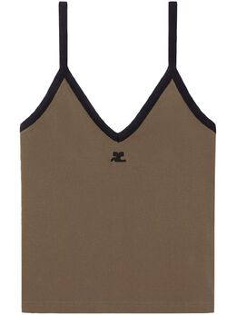 Courrèges: Майка с v-образным вырезом 