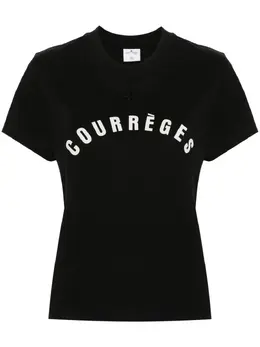 Courrèges: Футболка с принтом 