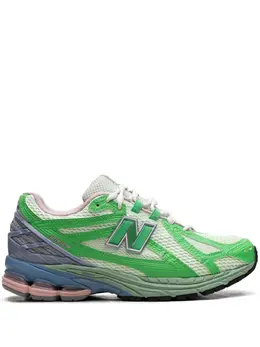 New Balance: Зелёные кроссовки  1906R
