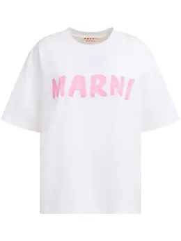 Marni: Футболка с принтом 