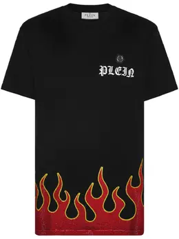 Philipp Plein: Футболка  Flame с принтом