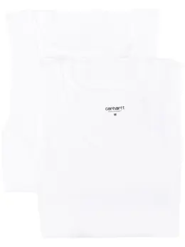 Carhartt WIP: Белая майка 