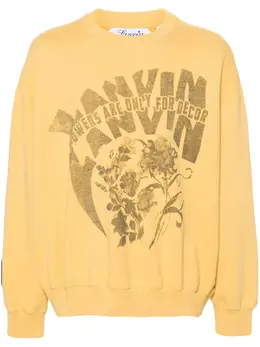 Lanvin: Свитшот с принтом 