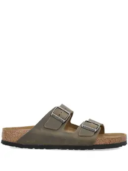 Birkenstock: Сандалии  Arizona Oiled цвета хаки