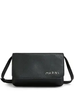 Marni: Чёрная поясная сумка 