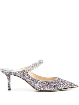 Jimmy Choo: Серебристые сабо 