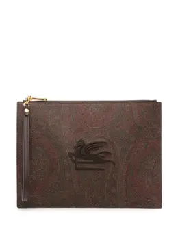 ETRO: Коричневый клатч 