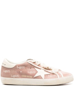 Golden Goose: Розовые кроссовки  Super Star