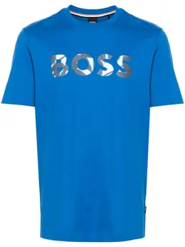 BOSS: Футболка с принтом 