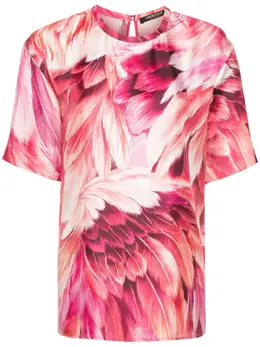 Roberto Cavalli: Футболка с принтом 