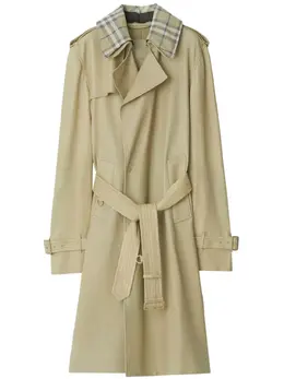 Burberry: Плащ с воротником 