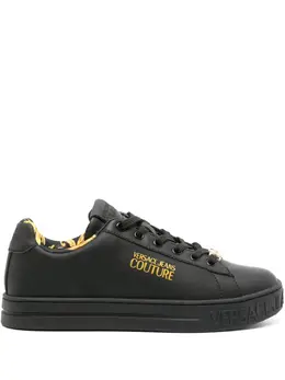 Versace Jeans Couture: Чёрные кроссовки 