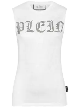 Philipp Plein: Майка  Crystal со стразами