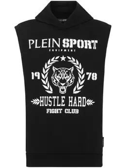 Plein Sport: Толстовка с тигровым принтом 