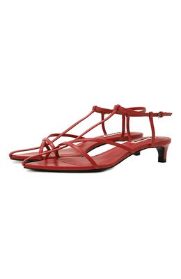 Jil Sander: Красные босоножки 
