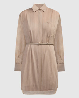 Max Mara: Бежевое платье 