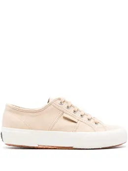 Superga: Бежевые кроссовки 