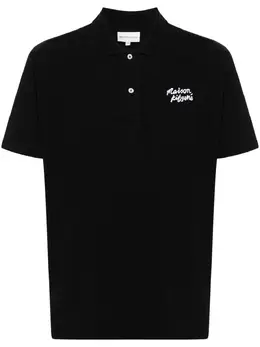 Maison Kitsuné: Чёрное поло 