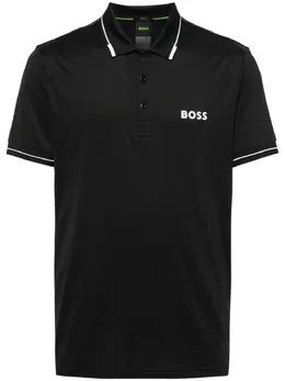 BOSS: Голубое поло 