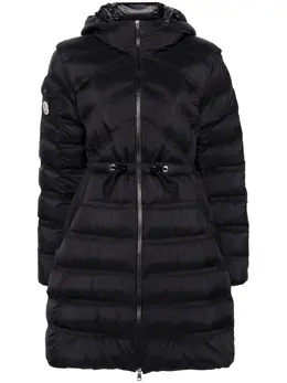 Moncler: Чёрный пуховик 